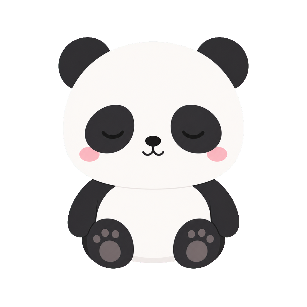 A peacefully sleeping panda